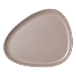 Curve Stoneware tallrik 26x30 cm, Warm Grey