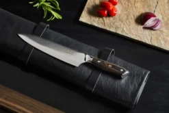 Damascus By Hâws kockkniv 32 cm, Wengè