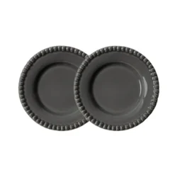 Daria assiett Ø18 cm 2-pack, Clean grey