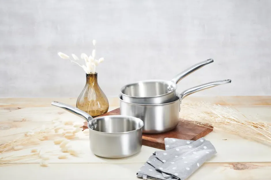 de Buyer Alchimy grytset 3 delar, Rostfritt stål