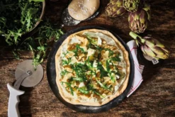 De Buyer pizzaplatta kolstål, Ø32 cm