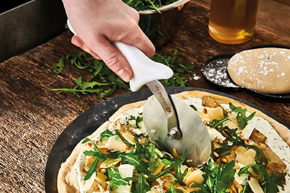De Buyer pizzaskärare, Rostfritt stål