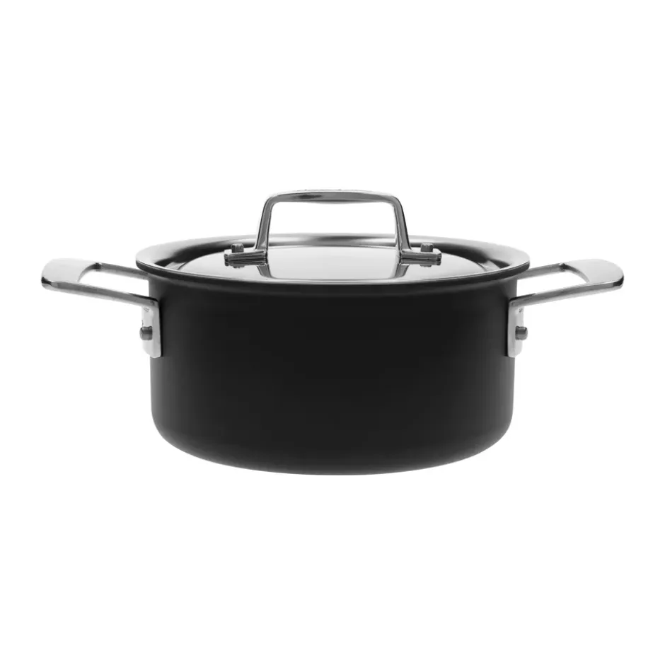 Demeyere Black 5 gryta 5-ply rostfritt stål, 2,2 L