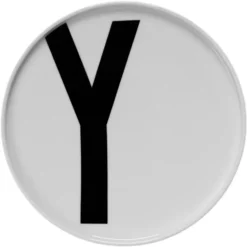 Design Letters tallrik, Y