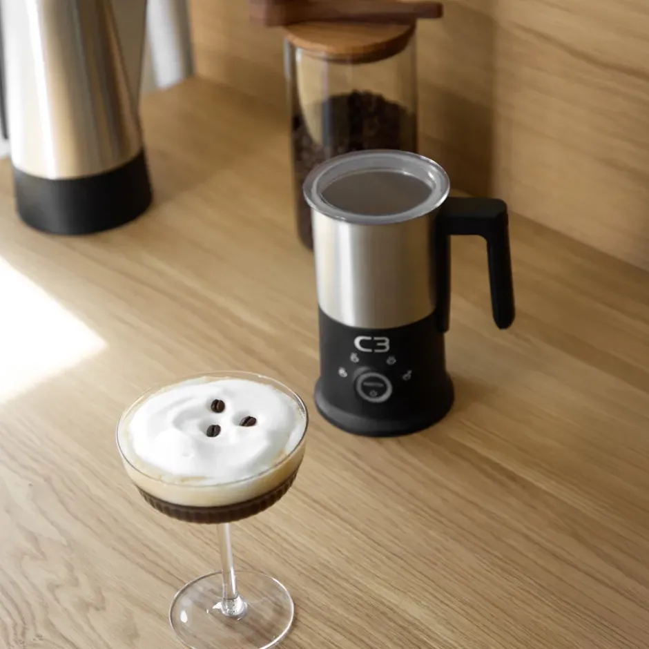 Design Mjölkskummare MF700, Borstat Rostfritt stål
