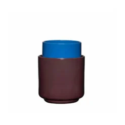Deux kruka set 2 delar, Maroon-blue