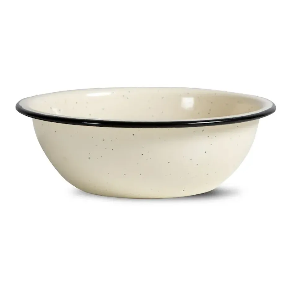 Doris emaljskål Ø16 cm, Beige