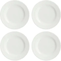 Dots assiett 22 cm 4-pack, Cremevit