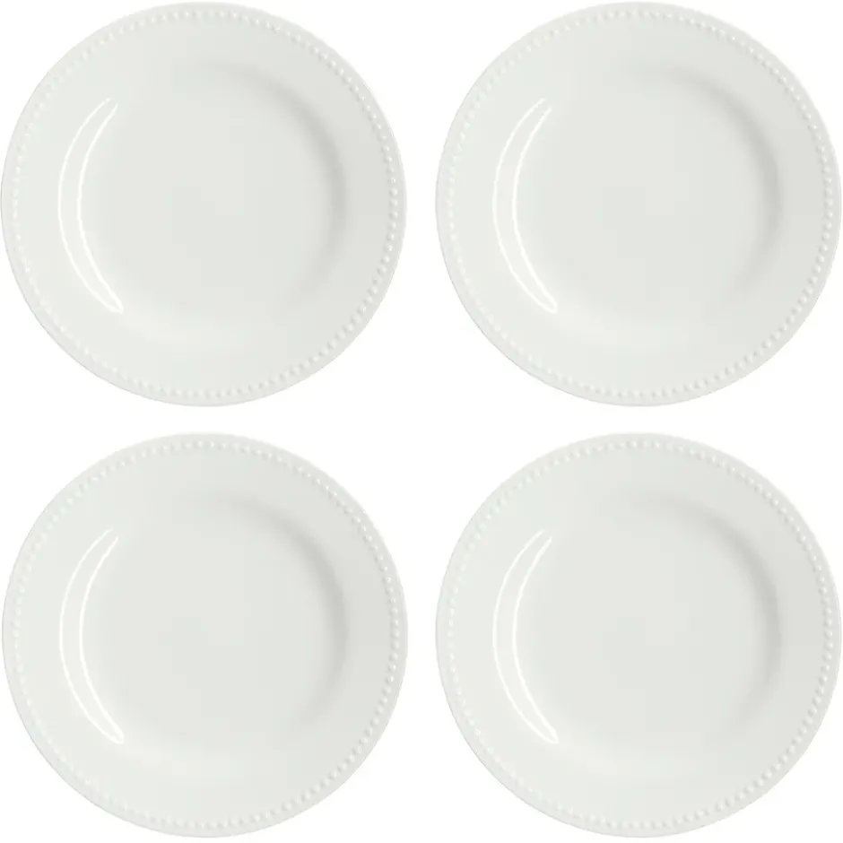 Dots assiett 22 cm 4-pack, Cremevit