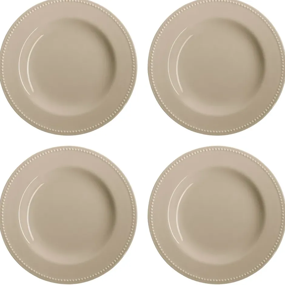 Dots tallrik 28 cm 4-pack, Beige