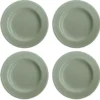 Dots tallrik 28 cm 4-pack, Grön