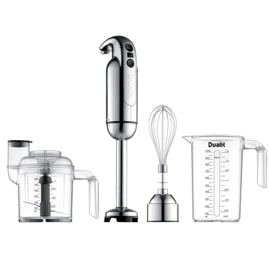 Dualit stavmixer med tillbehör, Rostfritt stål