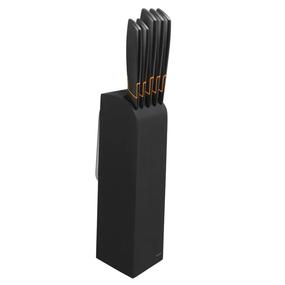 Edge knivblock med 5 knivar, Svart