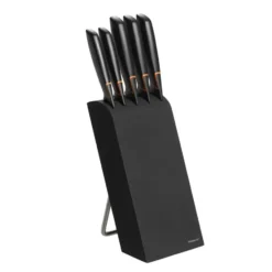 Edge knivblock med 5 knivar, Svart