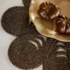 Elin bordstablett anemone Ø40 cm, Coffee