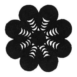 Elin bordstablett anemone Ø40 cm, Black