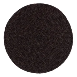Ella bordstablett Ø38 cm, Brun-svart