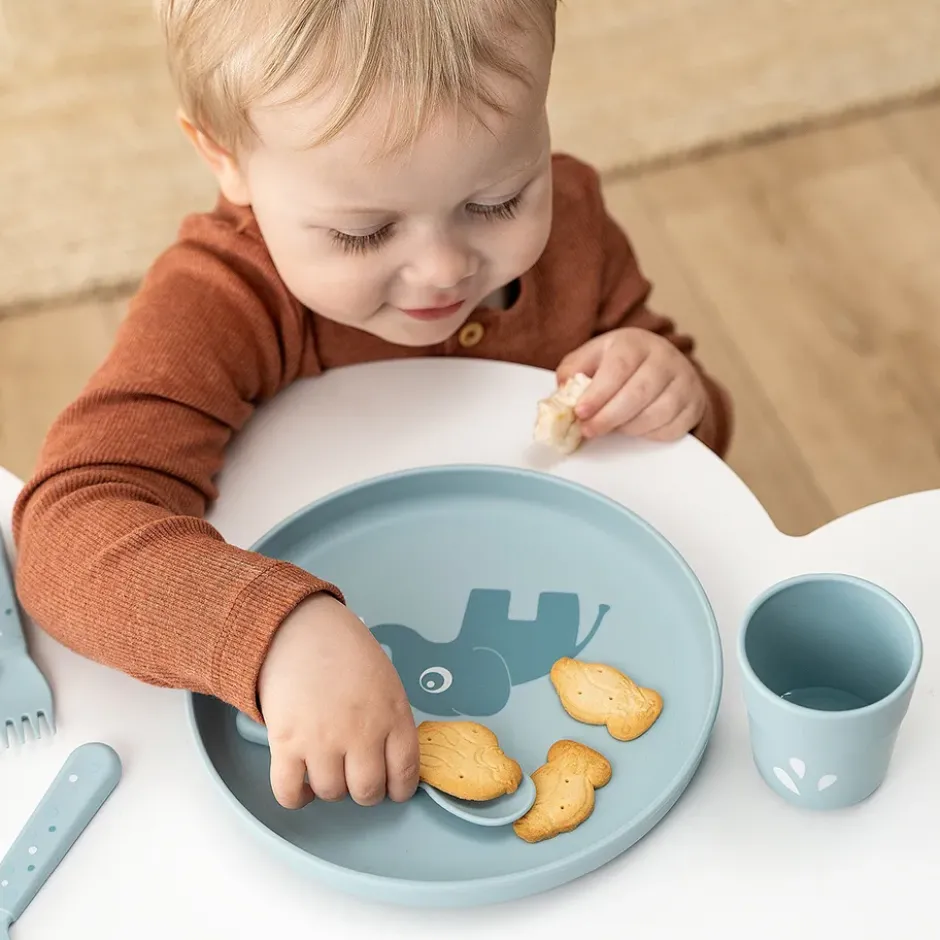 Elphee foodie barntallrik Ø20 cm, Blue