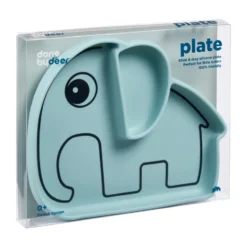 Elphee Stick&Stay barntallrik 17x20 cm, Blue