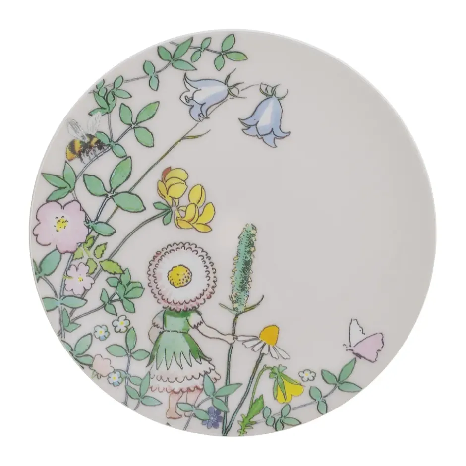 Elsa Beskow Blomsterfesten tallrik Ø20 cm, Multi
