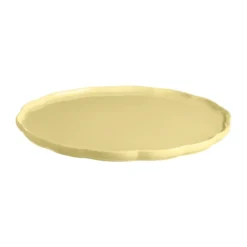 Emile Henry Madeleine serveringsfat, Vanilj, rund
