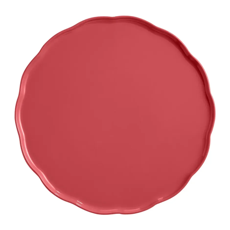 Emile Henry Madeleine serveringsfat, Bubbelgum, rund