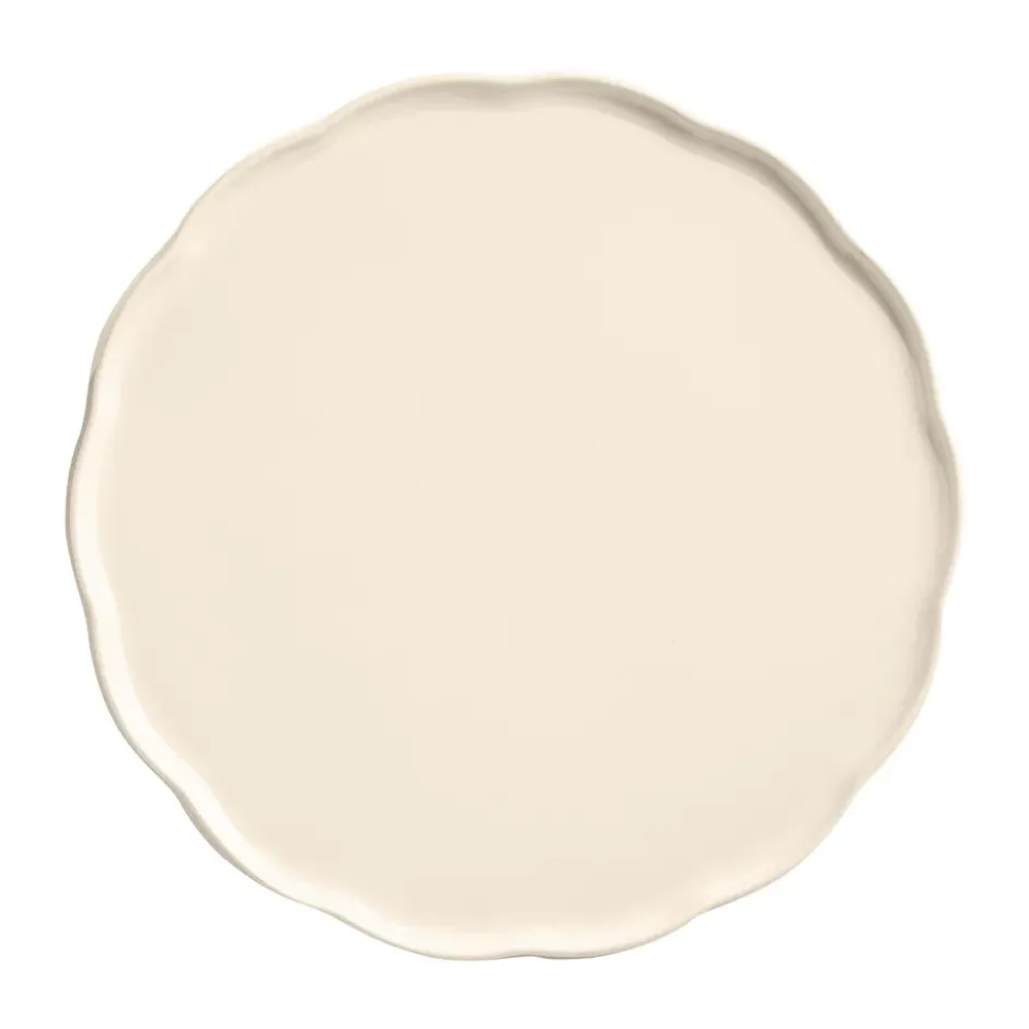 Emile Henry Madeleine serveringsfat, Cream, rund