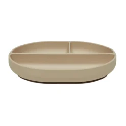 Enkei suction barntallrik, Beige