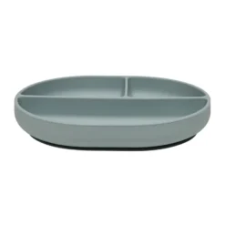 Enkei suction barntallrik, Dusty Blue