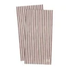 Ernst servett randig 10x20 cm 20-pack, Röd-ljusgrå