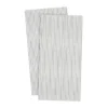 Ernst servett randig 10x20 cm 20-pack, Vit-grå rand