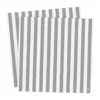 Ernst servett randig 33x33 cm 20-pack, Vit-grå rand