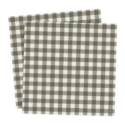 Ernst servett rutig 33x33 cm 20-pack, Mullvad-ljusgrå