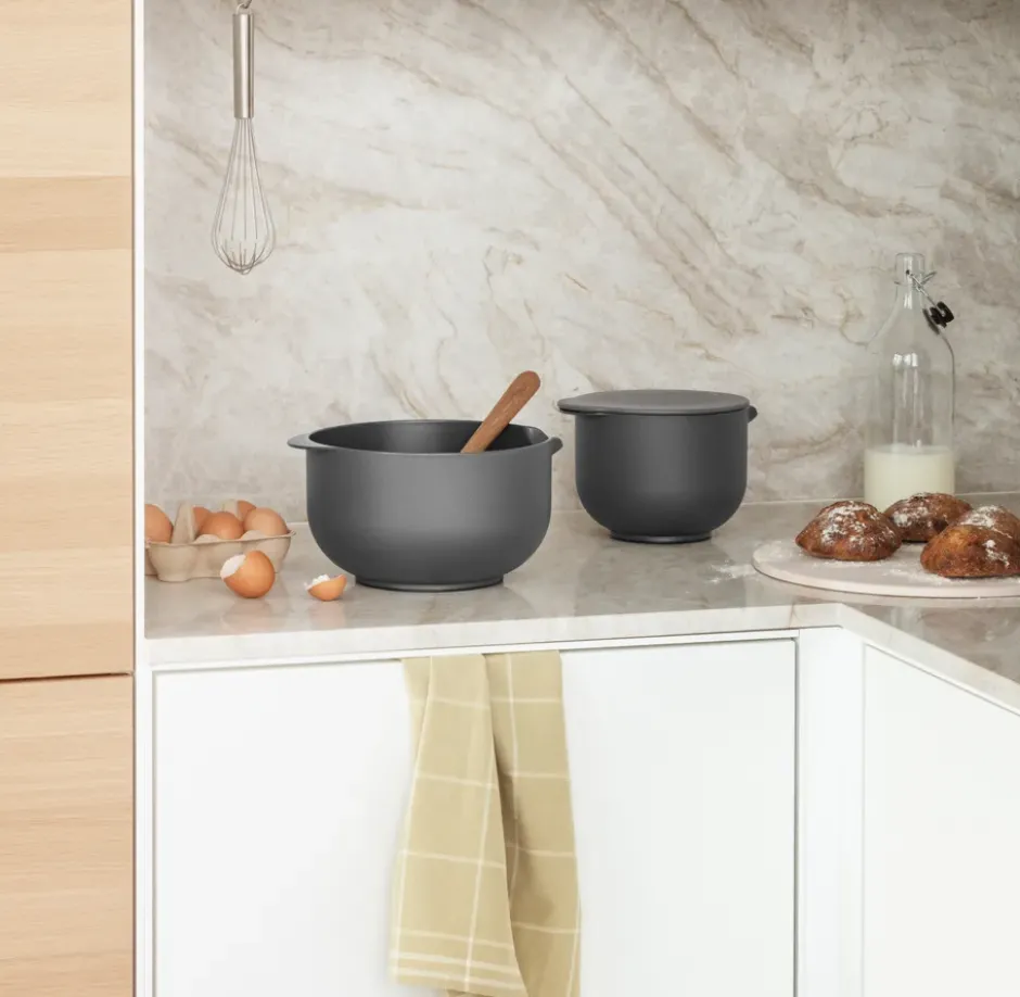 Eva Trio blandskål, Grey, 3 delar