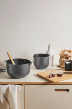 Eva Trio blandskål, Grey, 3 delar