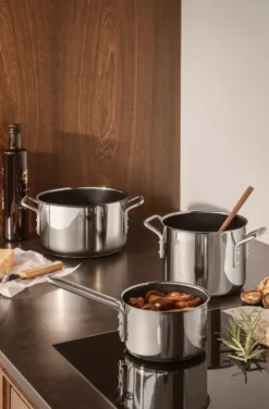 Eva Trio Stainless Steel Slip-Let keramisk kastrull, 1,1 L