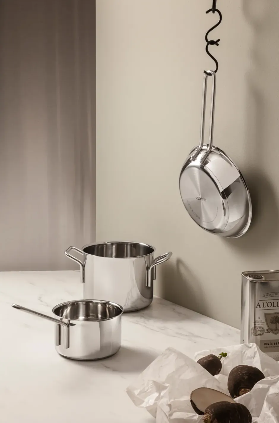 Eva Trio Stainless Steel starter set 3 delar, Rostfritt stål