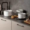 Eva Trio White Line Slip-Let keramisk gryta, 3,8 L