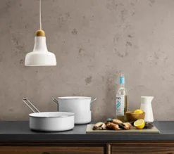 Eva Trio White Line Slip-Let keramisk gryta, 4,8 L
