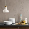 Eva Trio White Line Slip-Let keramisk traktörpanna, 24 cm