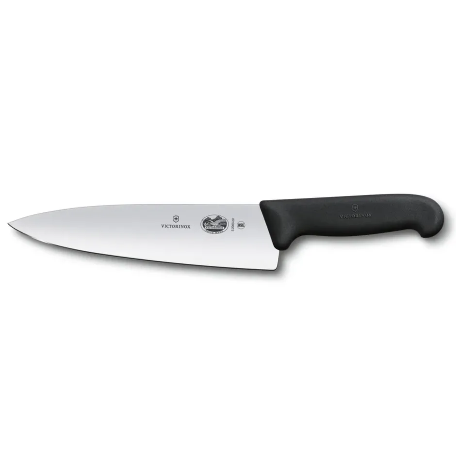 Fibrox kockkniv extra bred 20 cm, Rostfritt stål