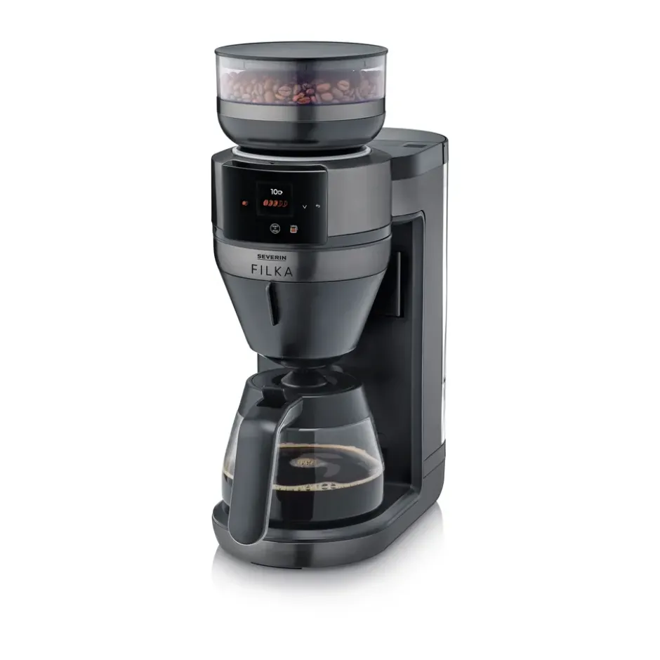 FILKA 2.0 KA 4854 helautomatisk kaffebryggare, Dark Inox, glaskanna