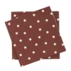 Fine dots pappersservett, Vinröd-vit, 20‑pack, 33×33 cm
