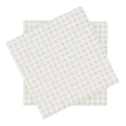 Fine grid pappersservett, Vit-beige, 20‑pack, 33×33 cm
