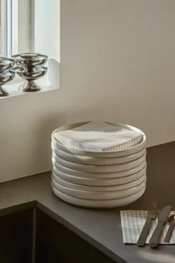 Fine grid pappersservett, Vit-beige, 20‑pack, 33×33 cm