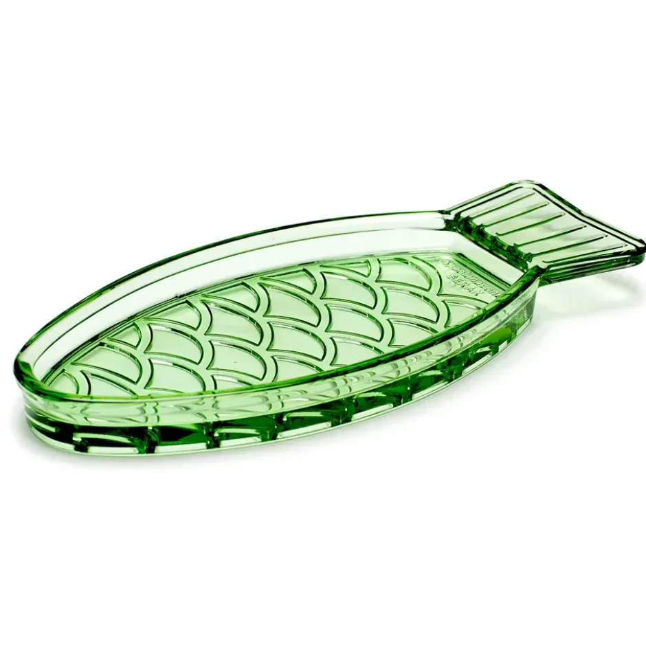 Fish & Fish tallrik 10x23 cm, Green
