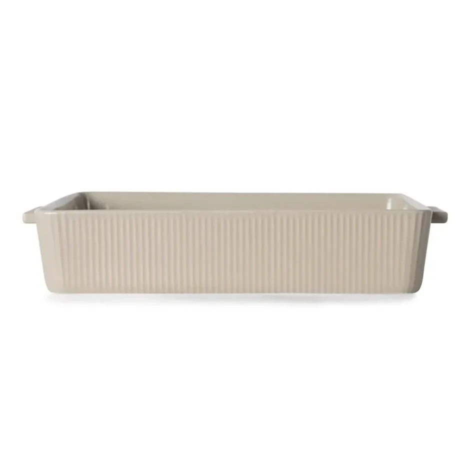 Flora ugnsform beige, 36x23 cm