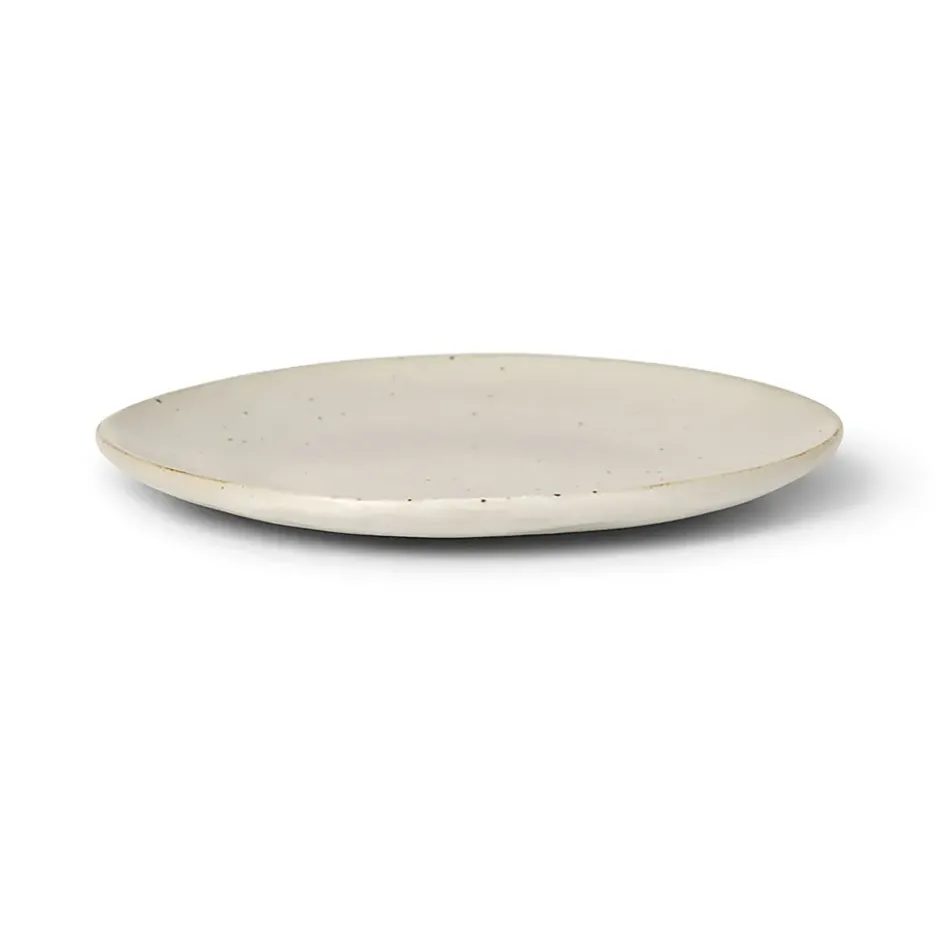 Flow assiett 15 cm, Off-white speckle