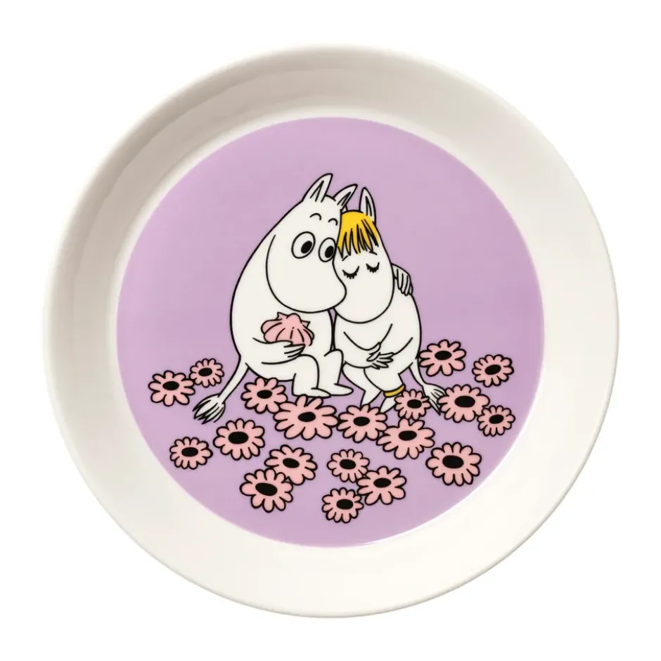 Förälskade Mumin tallrik, Ø19 cm