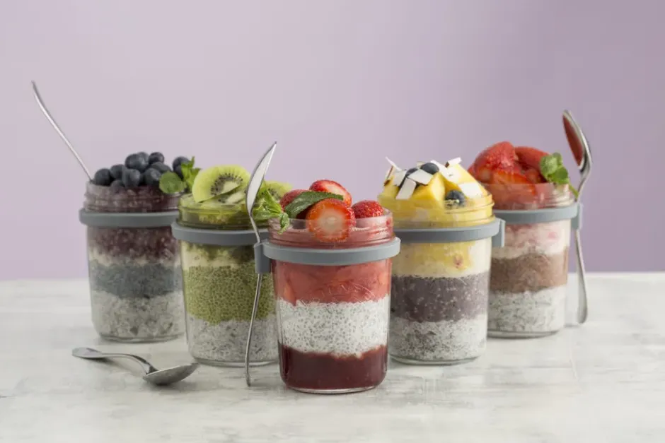 Frukostset glasskål + sked, 0,35 L